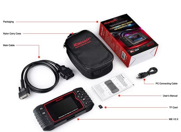 iCarsoft MB V2.0 Bildiagnostik & Felkodsläsare för Mercedes-Benz / Sprinter / Smart