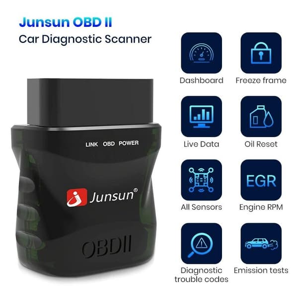 4.0 OBD2 bildiagnostikskanner, mini autoskanner, bildiagnostikverktyg, bluetooth-kompatibel