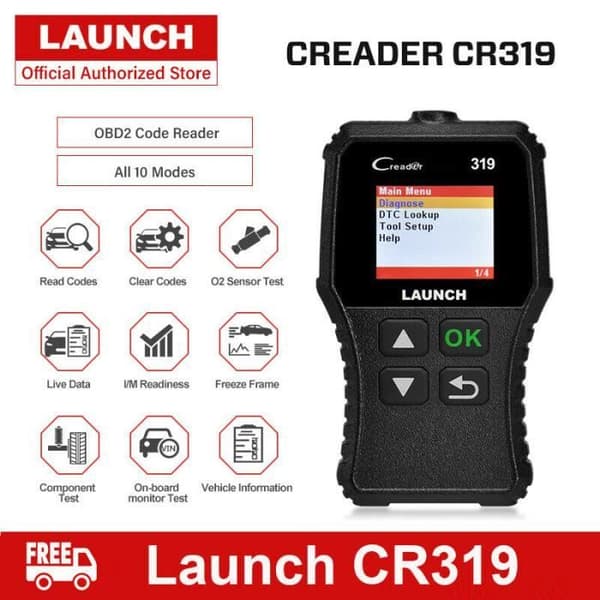 Färg cr319 Universal Automotive CR319 DIAGNOSTISKT VERKTYG Felkodsläsare OBD2
