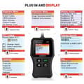 Miniatyrbild 3 av 4: CR319 OBD2 - EOBD-Can Auto Diagnostic Scanner för att läsa och rensa motorfelkoder, EVAP- och O2-sensortestare