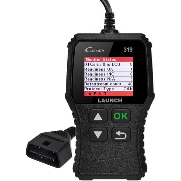 Starta CR319 Auto Diagnostic Scanner OBD2 - EOBD-Can för att läsa och radera motorfelkoder, EVAP och Cap45 Tester