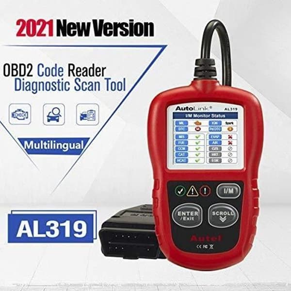 Autel - OBDII Auto Diagnostic Tools Kodläsare med fransk menyläsning och radering av felkoder