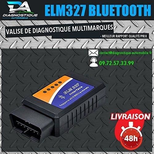 Mister Diagnostic® Diagnostic Tool ELM327 BLUETOOTH - Skannerläsare obd2 diagnostiskt bilverktyg obd2