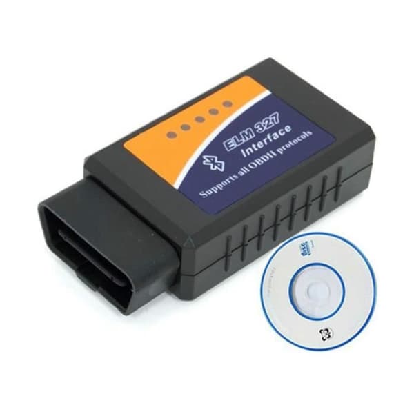 Diagnostiskt gränssnitt - ELM327 - OBD2 - Bluetooth - Universal - Svart