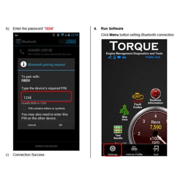 ELM 327 V2.1-gränssnitt fungerar på Android Torque CAN-BUS Elm327 Bluetooth OBD2/OBD II Bildiagnostisk skannerverktyg