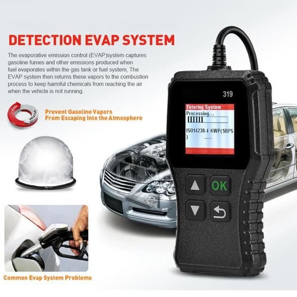 CR319 OBD2 Scanner Universal Automotive Diagnostic Tool OBDII Car Code Reader Sensor Systems Scanner