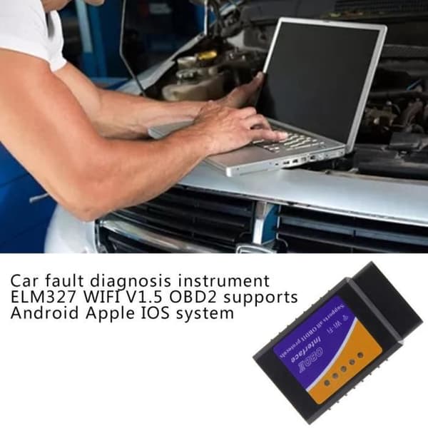 Elm327 Obd2 Wireless Wifi V1.5 Bildiagnostikverktygsskanner för Android Ios