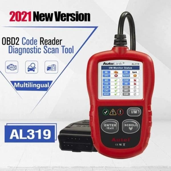 Autel AL319 Bildiagnosfodral OBD2 Multibrand Scanner på franska