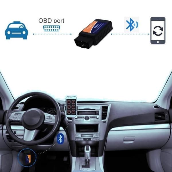 OBD2-skanner - Alpexe - ELM327 - Bluetooth - Universal - MULTI-MÄRKEN
