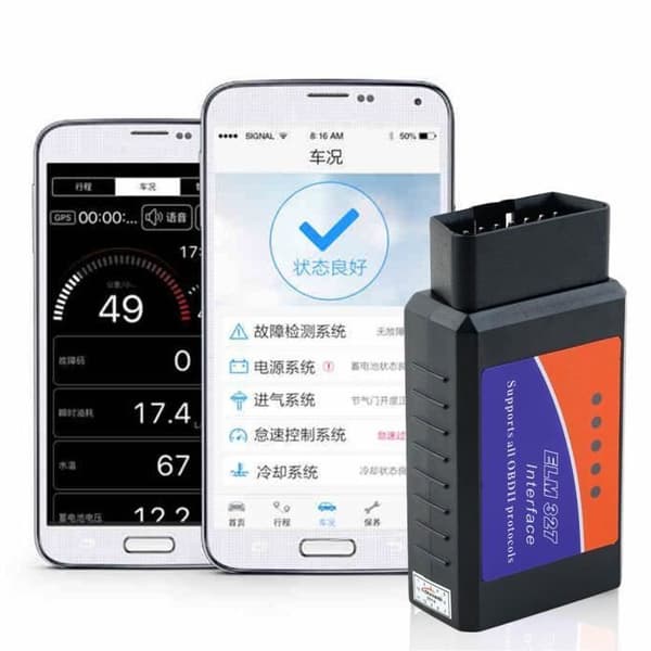 OBD2-skanner - ELM327 - Bluetooth - Android-kompatibel - 12V - OBD-II-stöd