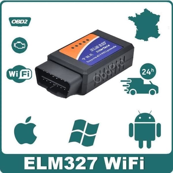 Interface-Suitcase Auto Diagnostic - ELM327 OBD2 WIFI - Multi-brand Diagnostic - Reading Erasing