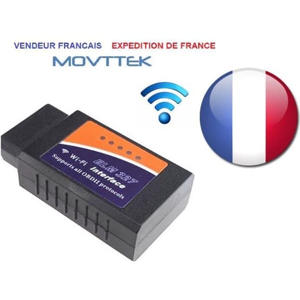 DIAGNOSTISK GRÄNSSNITT Movttek® AUTOMOBILE ELM327 WIFI MULTIBRAND OBD2-fodral