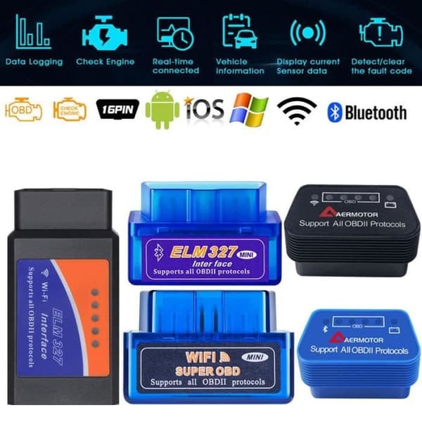 För BMW E90 E46 E60 E39 E36 E87 E84 X5 E70 X3 X6 M3 M5 WIFI ELM327 OBD2 Bluetooth Scanner ELM327 OBD2 Scanne Blue