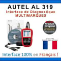 Miniatyrbild 1 av 4: Multi-Brand AUTO Diagnostiskt gränssnitt - AUTEL AutoLink AL319 - OBD2 - VAG COM