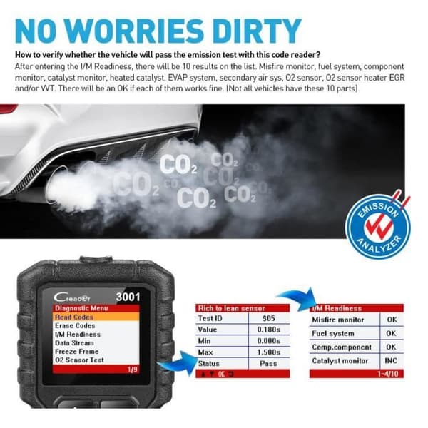 Starta X431 CR3001 Stöd för alla OBDII - EOBD-funktioner OBDII-EOBD Creader 3001 PK Multi-Language Diagnostic Tool CR319