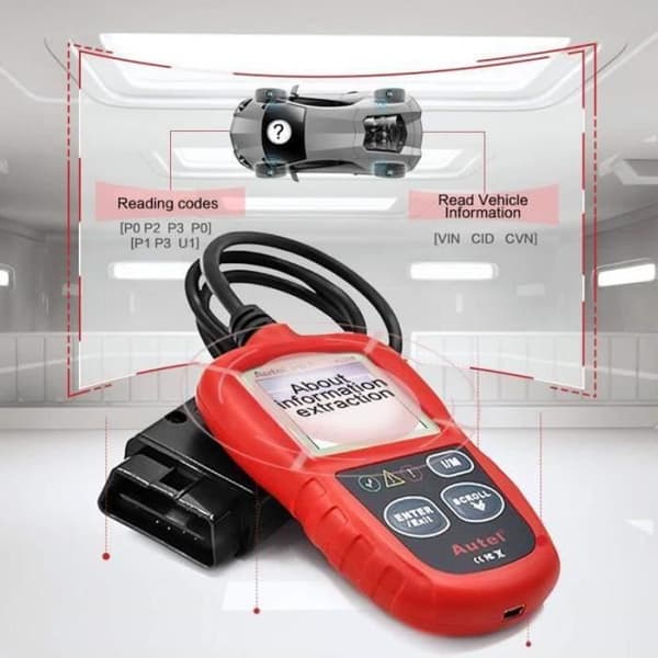 DIAGNOSTISK VERKTYG Autel AL319 Valise Auto Diagnostic OBD2 Multibrand Scanner på franska B14958