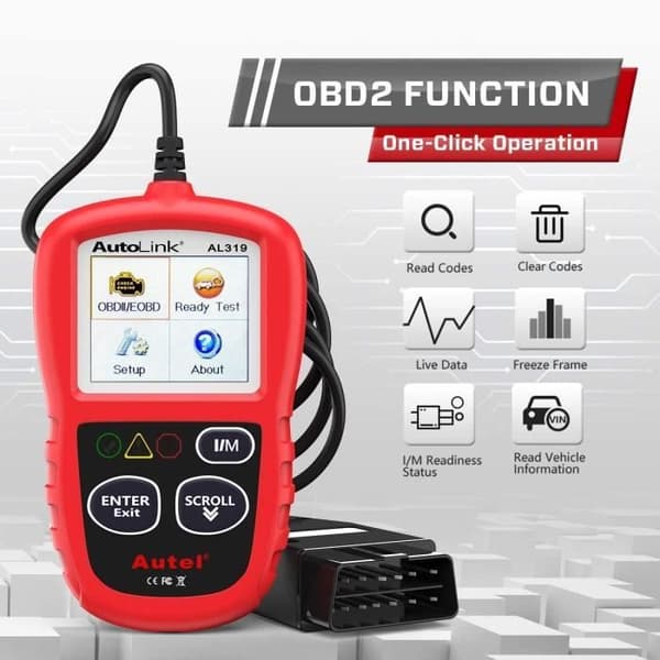 Autel Autolink AL319 EOBD-kodläsare Röd A2