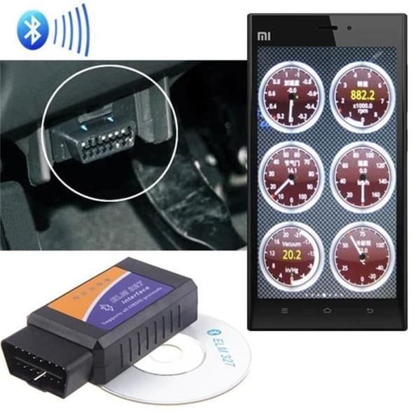 Diagnostiskt skannerverktyg - ELM - ELM327 - Bluetooth - Universal - OBD2