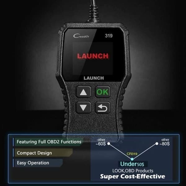 GOD14062-LAUNCH CR319 Auto Diagnostic Case OBD2 Scanner Error Code Reader på franska