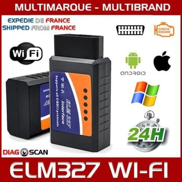 ELM327 OBD2 WIFI Diagnostiskt gränssnitt/resväska - MULTIBRAND - Autodiagnostik - D-kodläsare