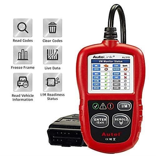 Autel Car Diagnostic Tools OBDII-kodläsare med fransk meny Car Diagnostic Case för att läsa och radera C