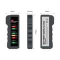 Miniatyrbild 3 av 4: Mini 12V bilbatteritestare, digital generatortestare, visade 6 LED-lampor, testare