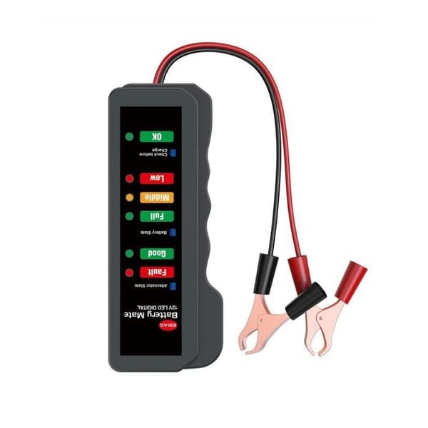 Mini 12V bilbatteritestare, digital generatortestare, visade 6 LED-lampor, testare
