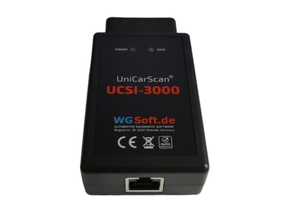 UniCarScan UCSI-3000, Enet OBD WIFI / LAN adapter & Felkodsläsare