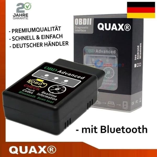 OBD2 diagnostisk enhet - MAVURA - Bluetooth - Automatisk läsning - Android/PC-kompatibel