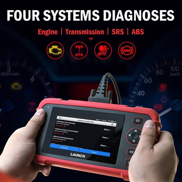 Auton OBD2-diagnostiikkatyökalut, moottori ABS Airbag SRS AT -koodinlukija, ilmainen päivitys, Global Version