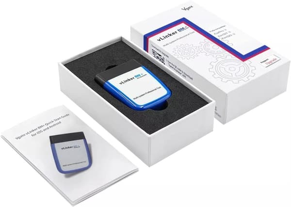 Vgate Felkodsläsare vLinker BM+, Bluetooth bildiagnos, felsök din BMW, android / iPhone