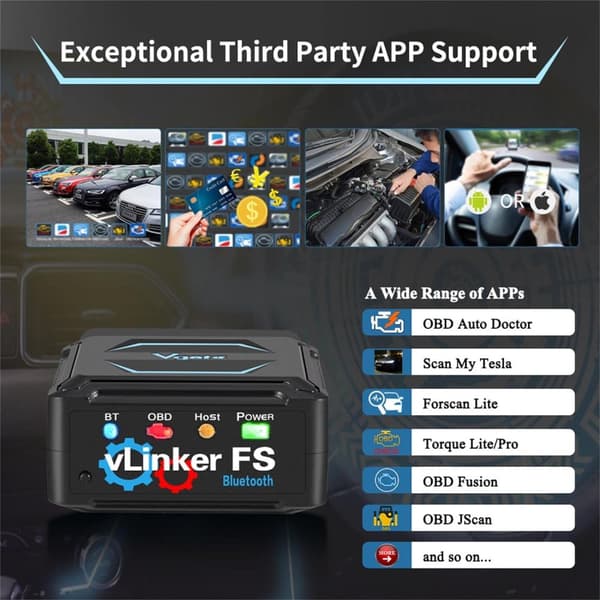 Vgate Felkodsläsare vLinker FS, Bluetooth felkodsläsare