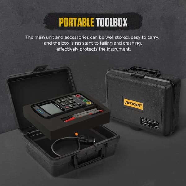 Automotive Diagnostisk Multimeter, 8-i-1 Funktioner, 2,8-Tommer Farve LCD