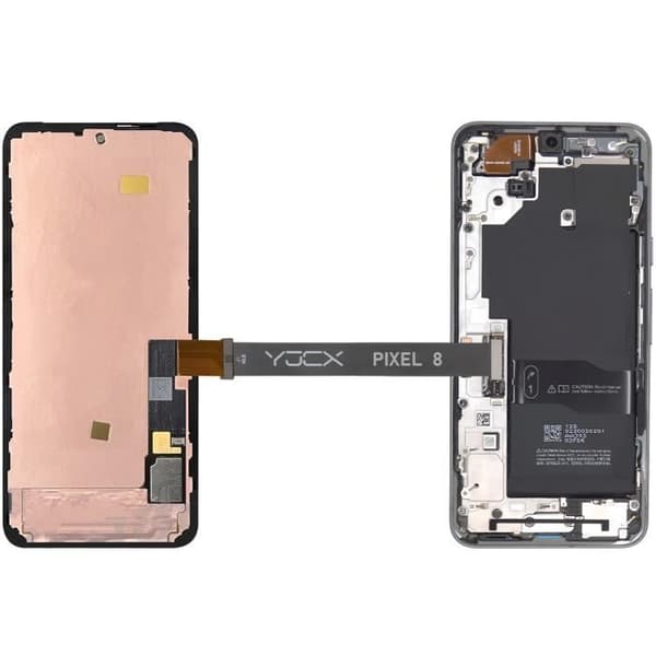 Nappetest Skärm - AVIZAR - Google Pixel 8 - Diagnostik före Reparation - Svart