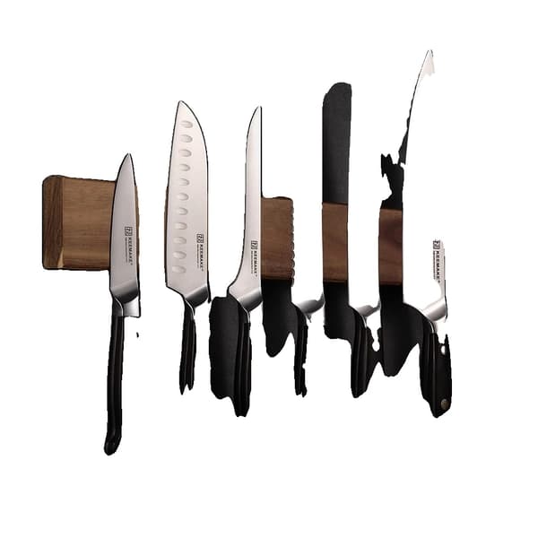 Kök Knivset, Tyskt Rostfritt Stål, Ergonomiska Handtag, Inkluderar 6 Väsentliga Knivar