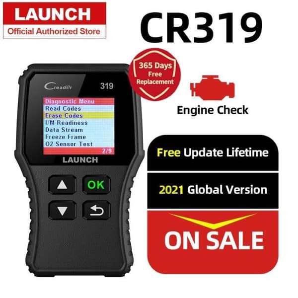 Starta Creader 319 OBD2 Scanner Bilkodsläsare OBDII OBD 2 Scan Tool Kontrollera Cod OBD2 scanner