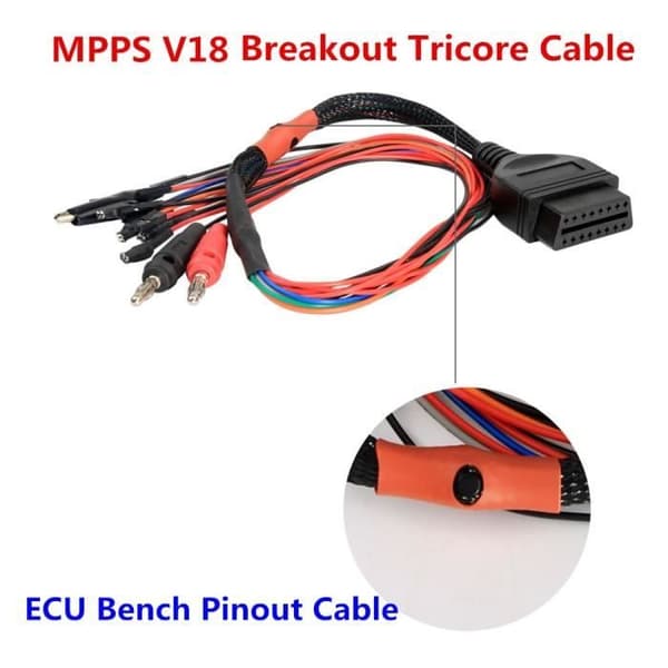 Bästa pris Tricore Breakout-kabel för ECU MPPS V21 V18.12.3.8 Bättre chiptuning än V18 MPPS V18