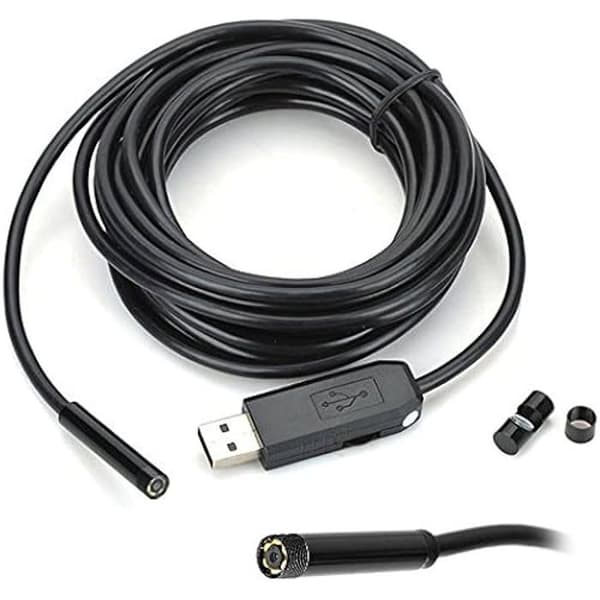 MEDIA-TECH industriellt endoskop - USB - 66° CMOS - 5 m flexibel kabel - 6 ljusstarka lysdioder
