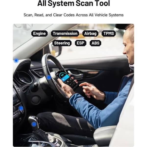 TOPDON Carpal-A Väskdiagnos Bil Bluetooth, Alla systemdiagnoser för iOS och Android