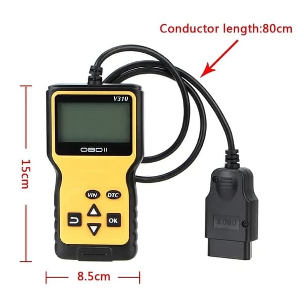 V310 OBD2 vikakoodinlukija / diagnostiikkatyökalu - monikielinen, vikakoodin lukeminen/tyhjennys, reaaliaikaiset tiedot, laaja yhteensopivuus