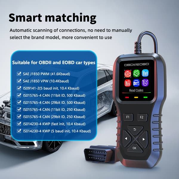 INF Motor Diagnostic OBD2 Scanner - Check Engine Light Reader