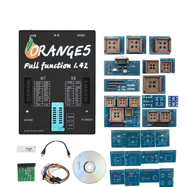 Oranssi 5 ECU-ohjelmoija, V1.38 laiteohjelmisto, moniprotokollatuki,V1.42 Täydellinen sarja