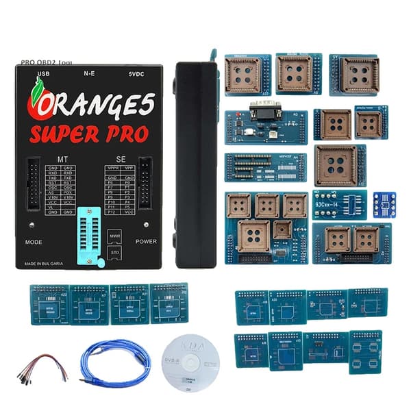 Oranssi 5 ECU-ohjelmoija, V1.38 laiteohjelmisto, moniprotokollatuki,V1.38 Täydellinen sarja