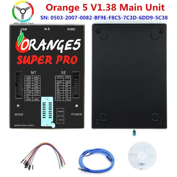 Oranssi 5 ECU-ohjelmoija, V1.38 laiteohjelmisto, moniprotokollatuki,Pääyksikkö V1.38