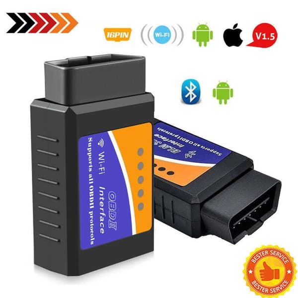 OBD2 ELM327 Bluetooth/WIFI Professionell diagnosenhet Biltester IOS Scanner DE
