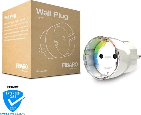 Fibaro FIBEFGWPF-102-5 virtapistokesovitin Tyyppi F Valkoinen