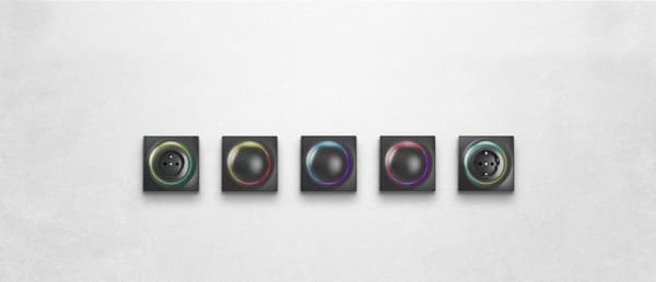Fibaro FGWCEU-201-1-8 smart home lyscontroller Trådløs Sort