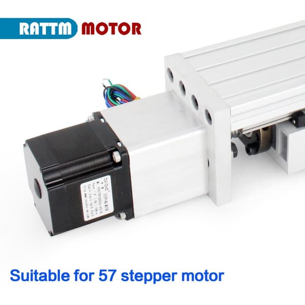 Lineærvejledningsaktuator, Kugleskrue SFU1605, Nema 23 stepper motor, Rejse 400mm