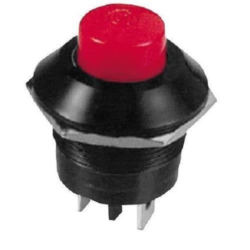 Rund strömbrytare, tryckknapp 12/24v 10A Max