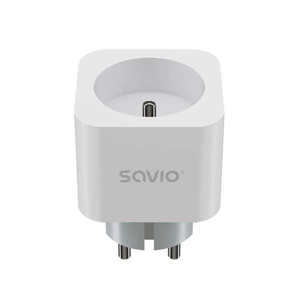 SAVIO WI-FI smart stikkontakt, 16A, AS-01, Hvid